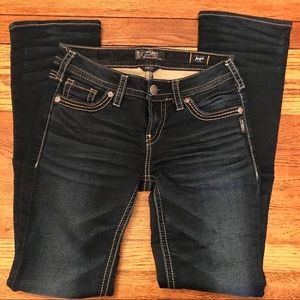 Aiko Mid Slim Boot Silver Jeans